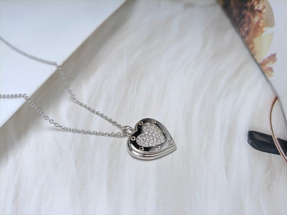[Resenara Jewelry]HEART DIAMONDS PEDANT NECKLACE