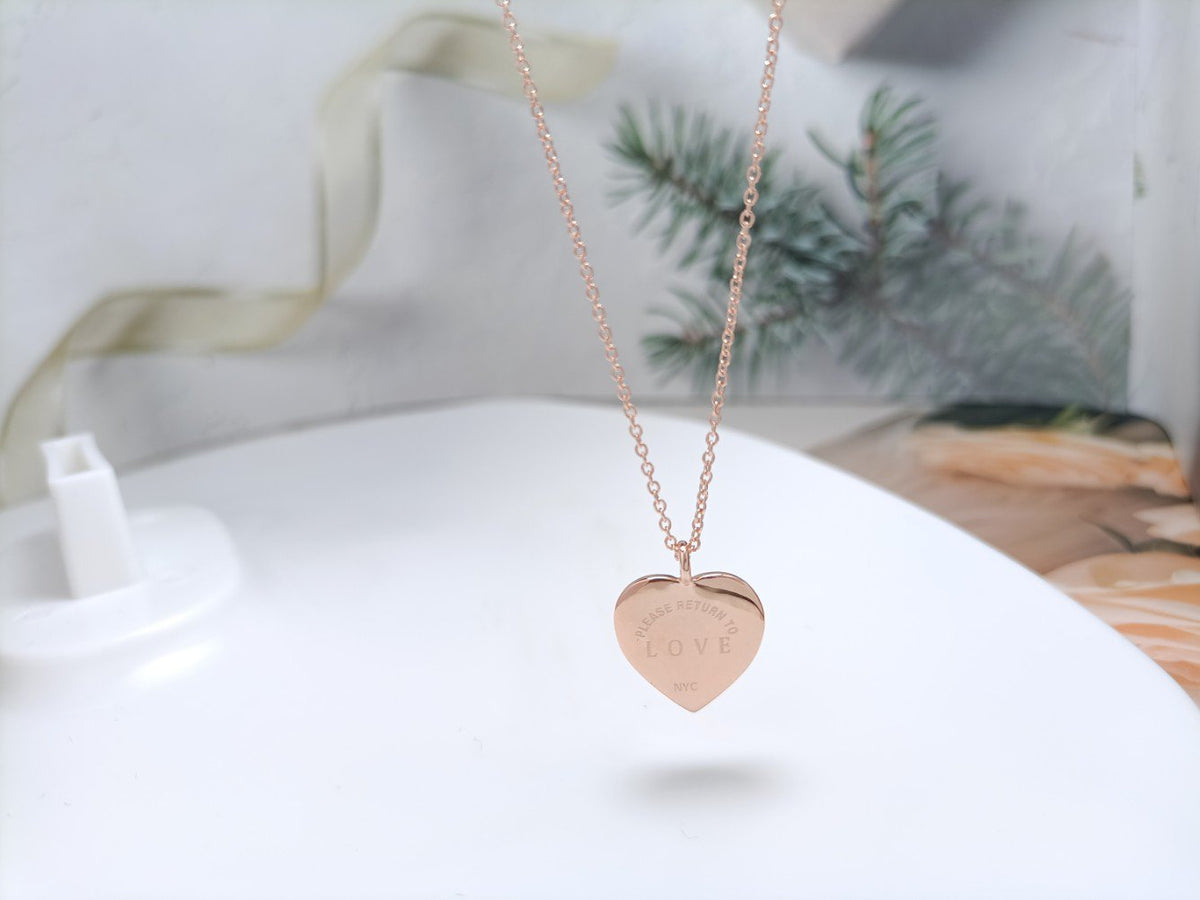 [Resenara Jewelry]HEART DIAMONDS PEDANT NECKLACE