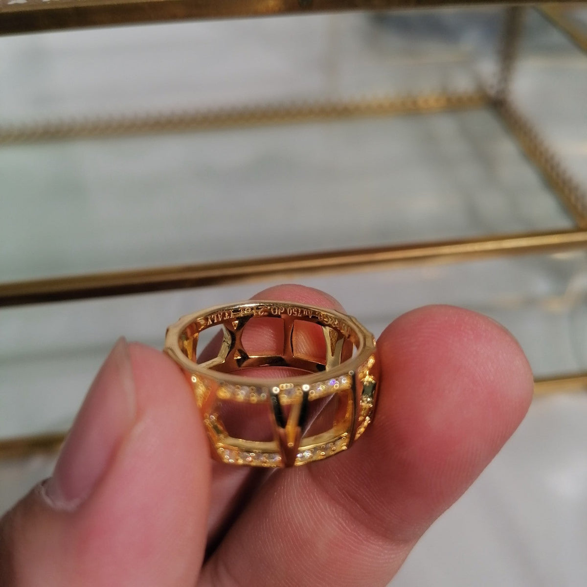 [Resenara Jewelry]ATLAS LARGE OPEN DIAMOND RING