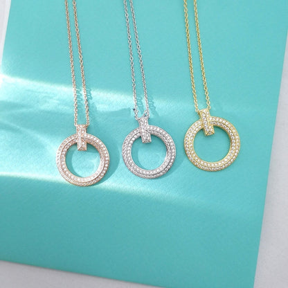 [Resenara Jewelry]T WIRE PEDANT DIAMOND NECKLACE