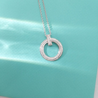 [Resenara Jewelry]T WIRE PEDANT DIAMOND NECKLACE