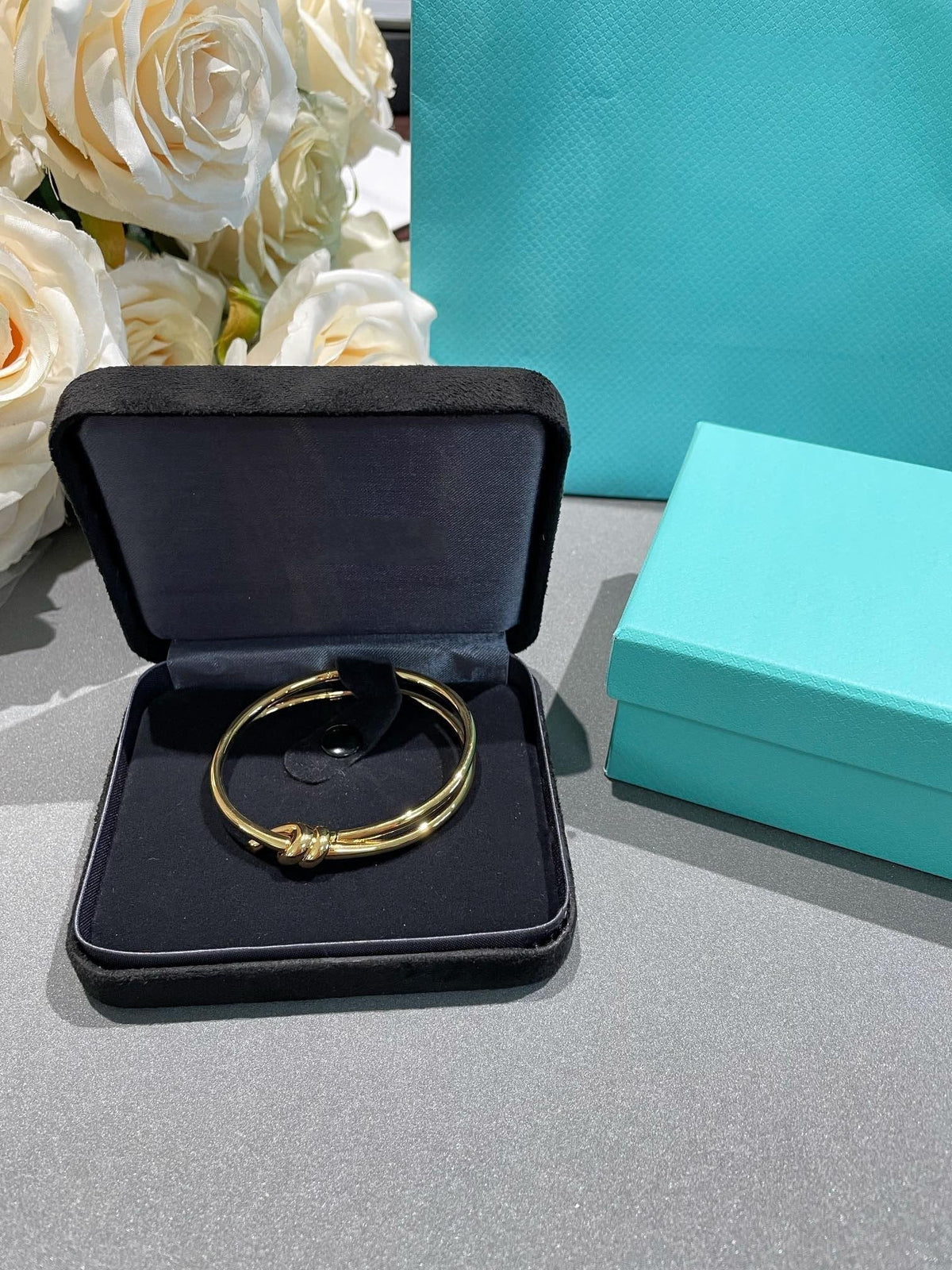 [Resenara Jewelry]KNOT DOUBLE ROW GOLD BRACELET