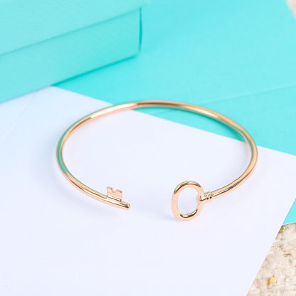 [Resenara Jewelry]KEY WIRE OVAL BRACELET