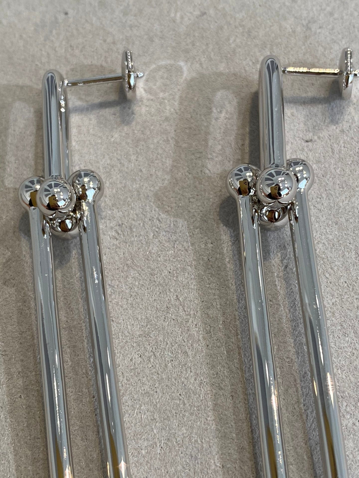 [Resenara Jewelry]HARDWEAR DOUBLE LONG LINK EARRINGS
