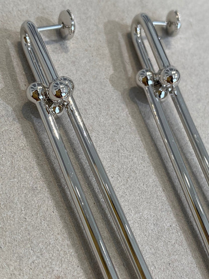 [Resenara Jewelry]HARDWEAR DOUBLE LONG LINK EARRINGS