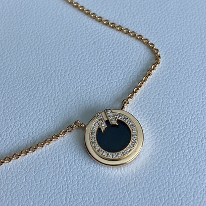 [Resenara Jewelry]T DIAMOND CIRCLE PEDANT NECKLACE