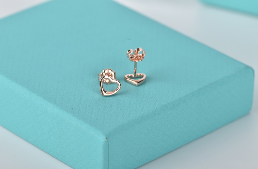 [Resenara Jewelry]OPEN HEART STUD EARRINGS