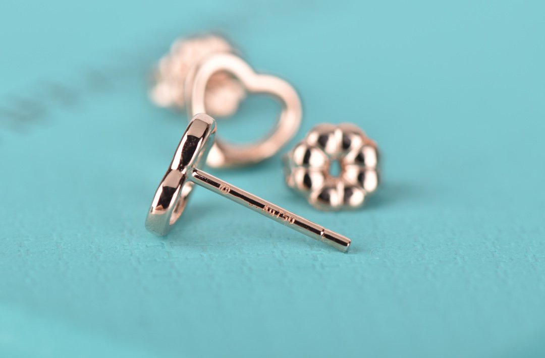 [Resenara Jewelry]OPEN HEART STUD EARRINGS