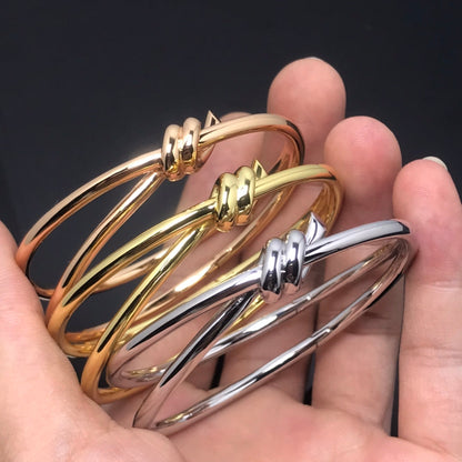 [Resenara Jewelry]KNOT DOUBLE ROWS BRACELET