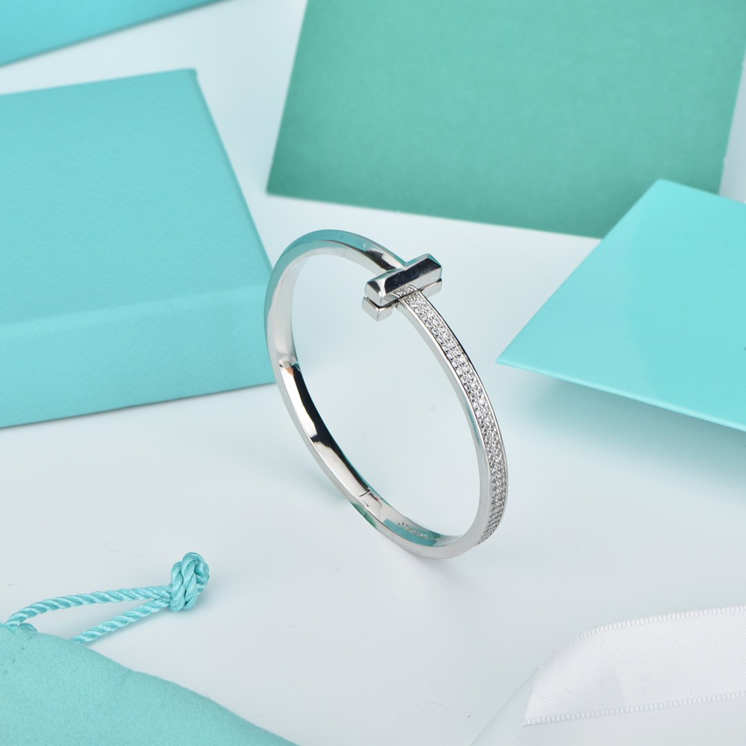 [Resenara Jewelry]WIDE DIAMONDS HINGED BANGLE