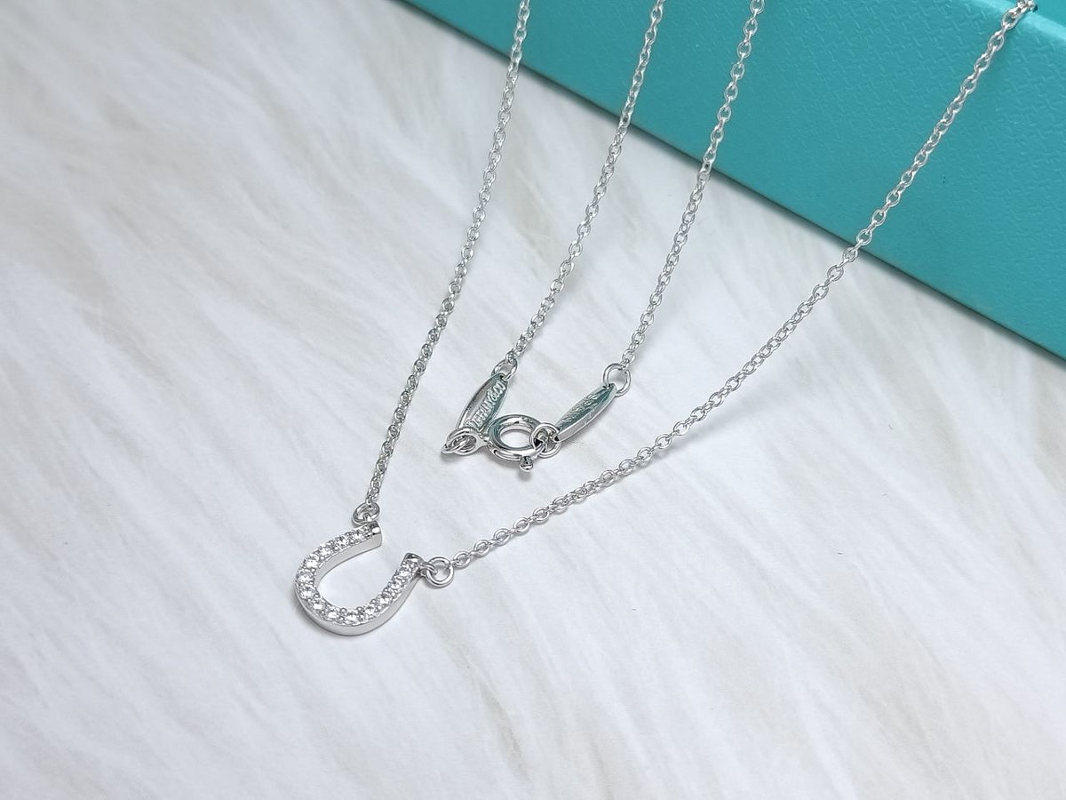 [Resenara Jewelry]U PEDANT DIAMOND NECKLACE
