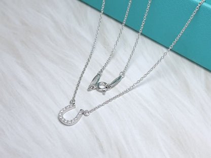 [Resenara Jewelry]U PEDANT DIAMOND NECKLACE