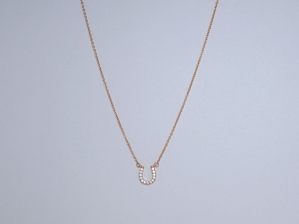 [Resenara Jewelry]U PEDANT DIAMOND NECKLACE
