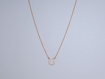 [Resenara Jewelry]U PEDANT DIAMOND NECKLACE