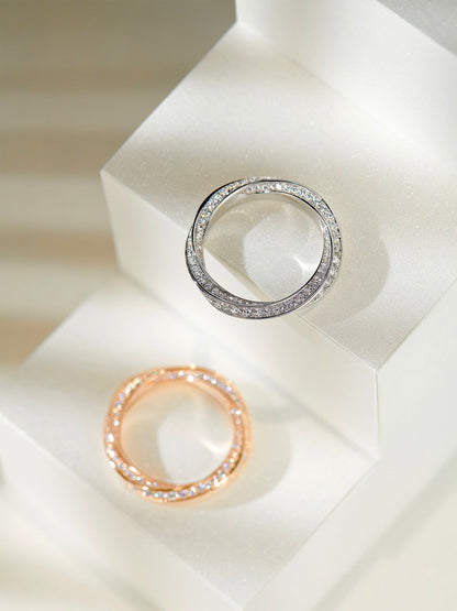 [Resenara Jewelry]SPIRAL DIAMOND RING