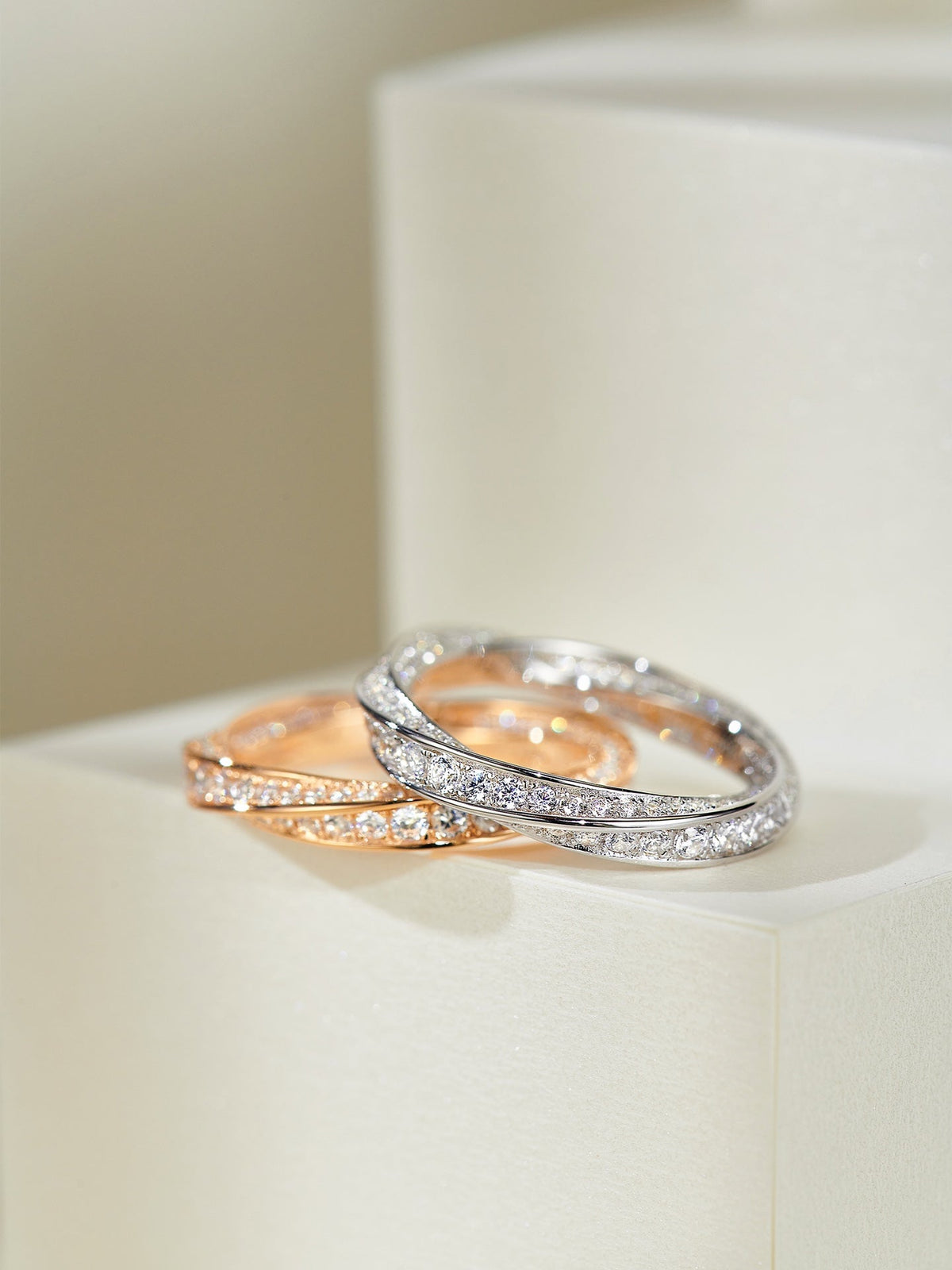[Resenara Jewelry]SPIRAL DIAMOND RING