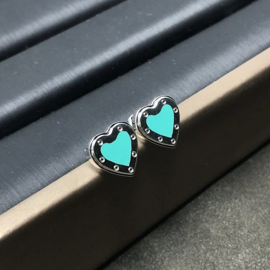[Resenara Jewelry]HEART STUD SILVER EARRINGS