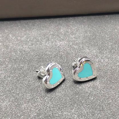 [Resenara Jewelry]HEART STUD SILVER EARRINGS