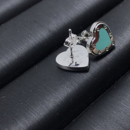 [Resenara Jewelry]HEART STUD SILVER EARRINGS