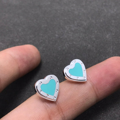[Resenara Jewelry]HEART STUD SILVER EARRINGS