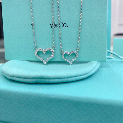 [Resenara Jewelry]HEART-SHAPED DIAMOND NECKLACE