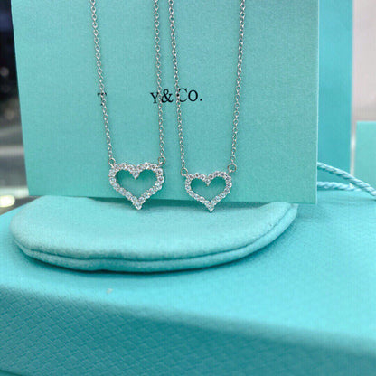 [Resenara Jewelry]HEART-SHAPED DIAMOND NECKLACE