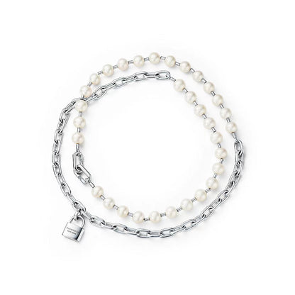[Resenara Jewelry]HARDWEAR PEARL WRAP NECKLACE