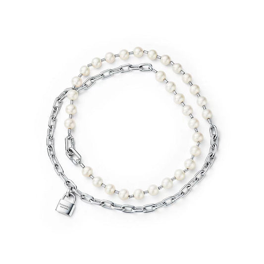[Resenara Jewelry]HARDWEAR PEARL WRAP NECKLACE