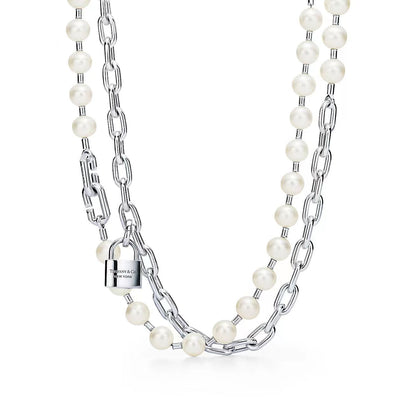 [Resenara Jewelry]HARDWEAR PEARL WRAP NECKLACE