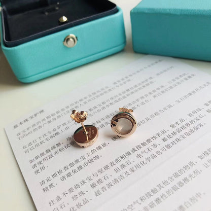 [Resenara Jewelry]PEARL CIRCLE EARRINGS MOTHER