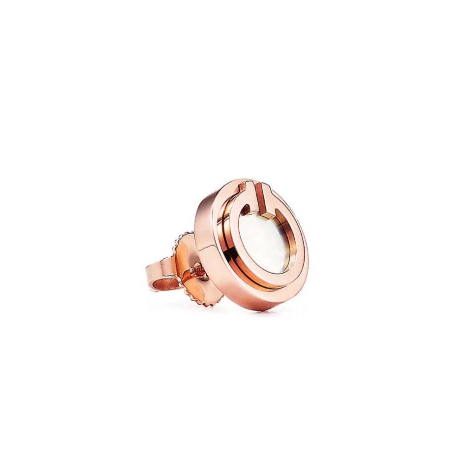 [Resenara Jewelry]PEARL CIRCLE EARRINGS MOTHER