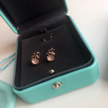 [Resenara Jewelry]PEARL CIRCLE EARRINGS MOTHER