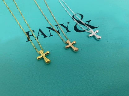 [Resenara Jewelry]CROSS PENDANT MINI BARE CROSS NECKLACE