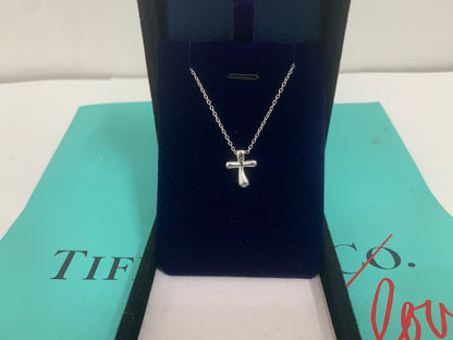 [Resenara Jewelry]CROSS PENDANT MINI BARE CROSS NECKLACE