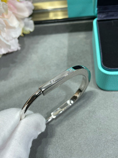 [Resenara Jewelry]LOCK BRACELET 8 DIAMOND