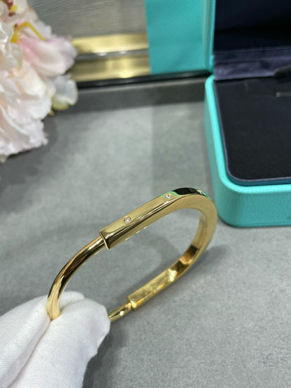 [Resenara Jewelry]LOCK BRACELET 8 DIAMOND