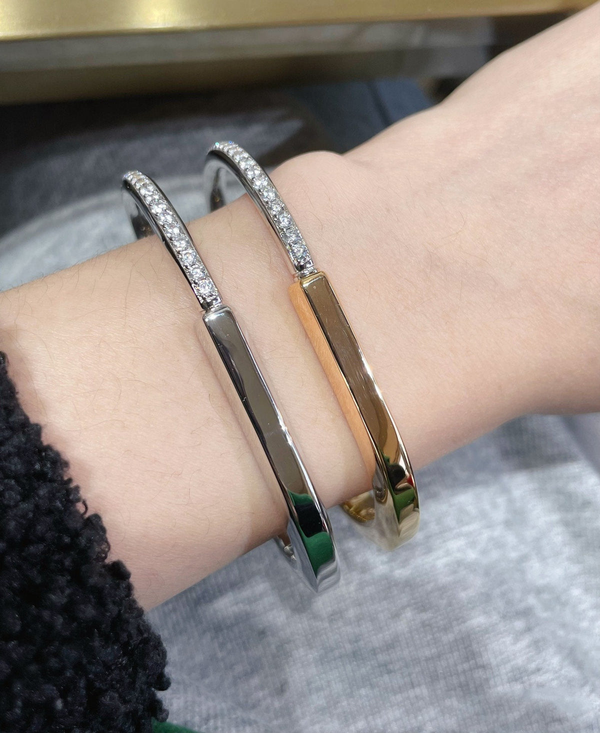 [Resenara Jewelry]LOCK BRACELET DIAMOND