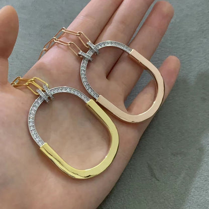 [Resenara Jewelry]LOCK DIAMOND NECKLACE