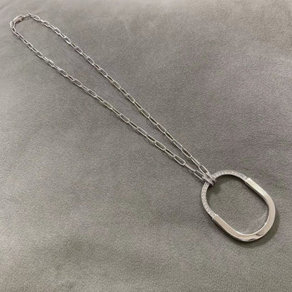[Resenara Jewelry]LOCK DIAMOND NECKLACE