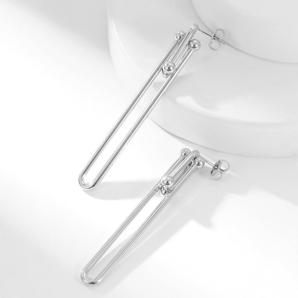 [Resenara Jewelry]HARDWEAR LONG DROP EARRINGS
