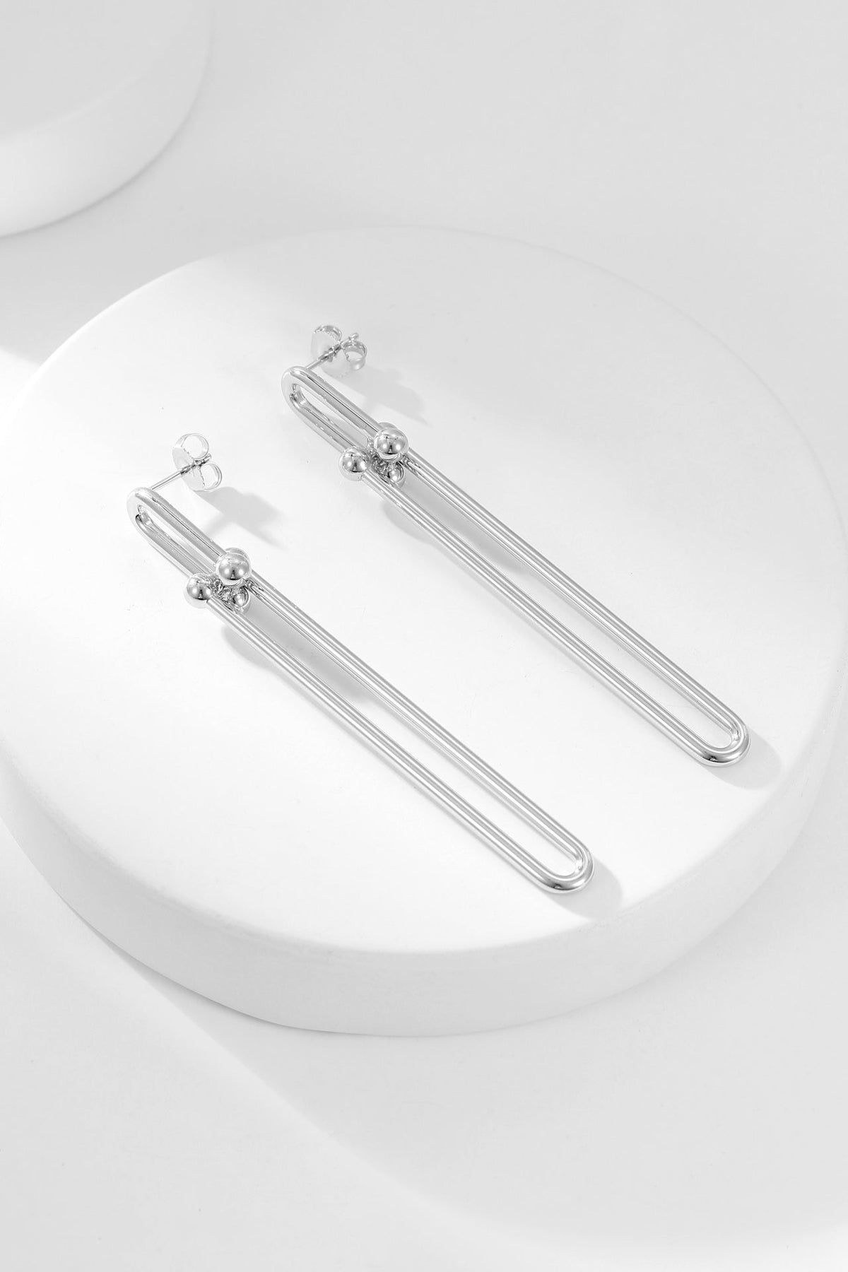 [Resenara Jewelry]HARDWEAR LONG DROP EARRINGS