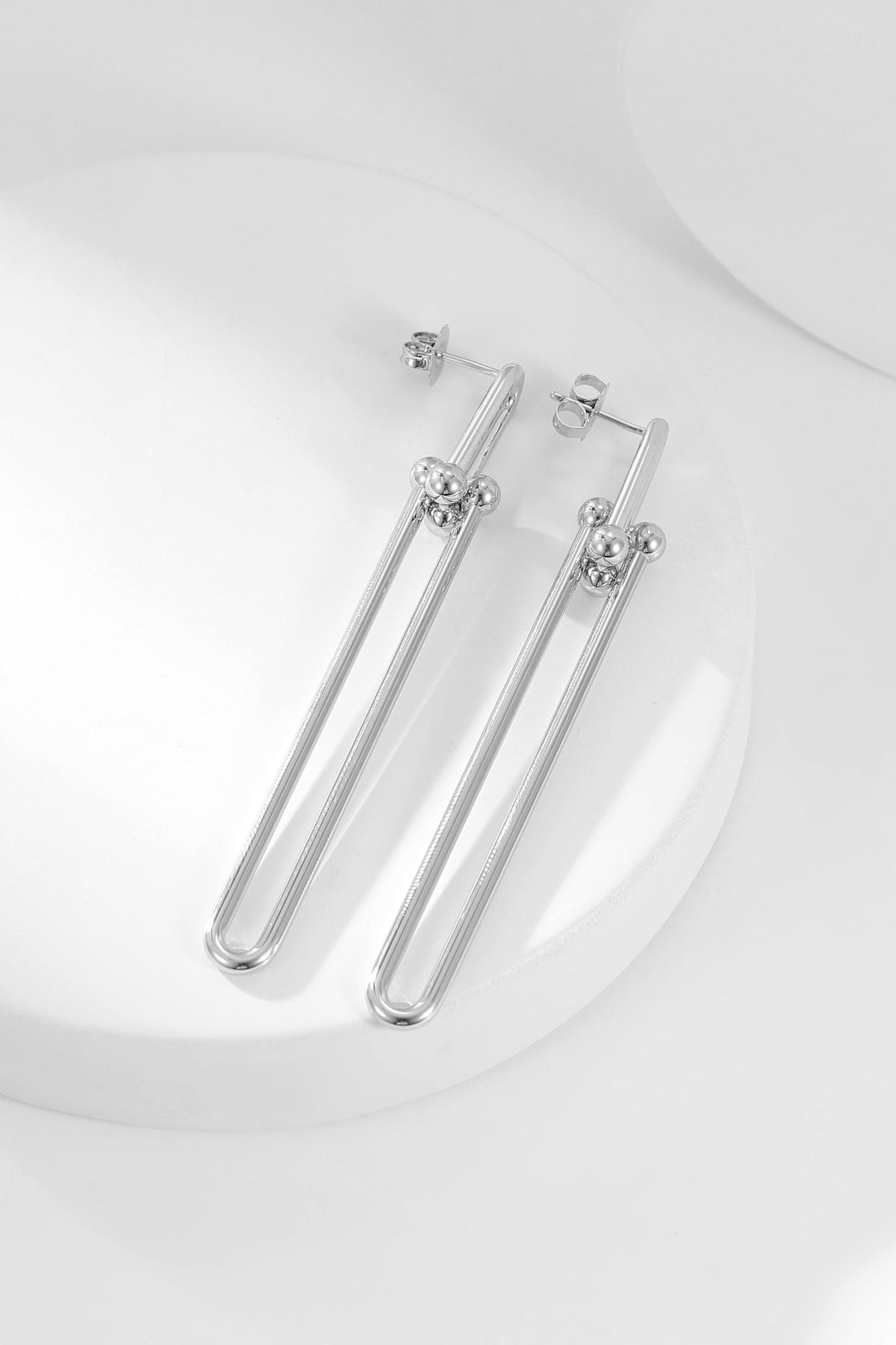 [Resenara Jewelry]HARDWEAR LONG DROP EARRINGS