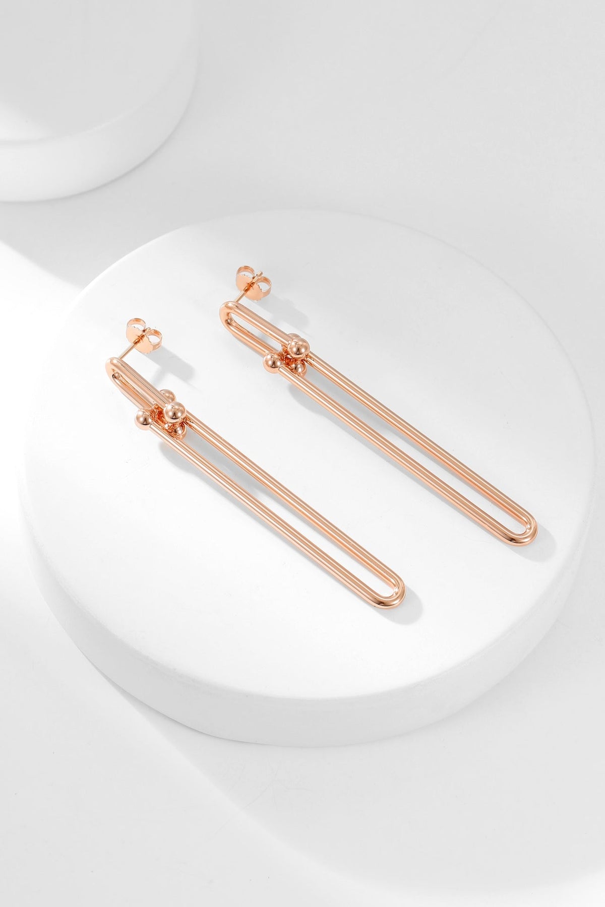 [Resenara Jewelry]HARDWEAR LONG DROP EARRINGS