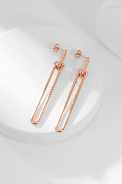 [Resenara Jewelry]HARDWEAR LONG DROP EARRINGS