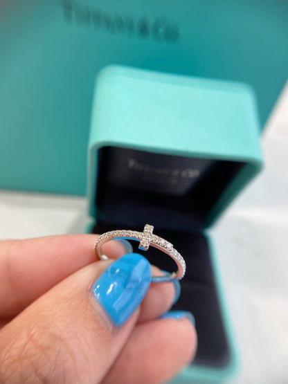 [Resenara Jewelry]T SMALL RING DIAMOND SILVER