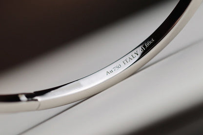 [Resenara Jewelry]NARROW T1 HINGED BANGLE DIAMOND SILVER