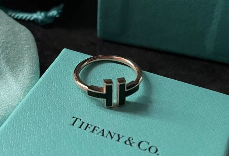 [Resenara Jewelry]T SMALL ONYX PINK GOLD RING