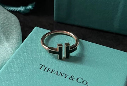 [Resenara Jewelry]T SMALL ONYX PINK GOLD RING
