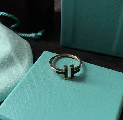 [Resenara Jewelry]T SMALL ONYX PINK GOLD RING