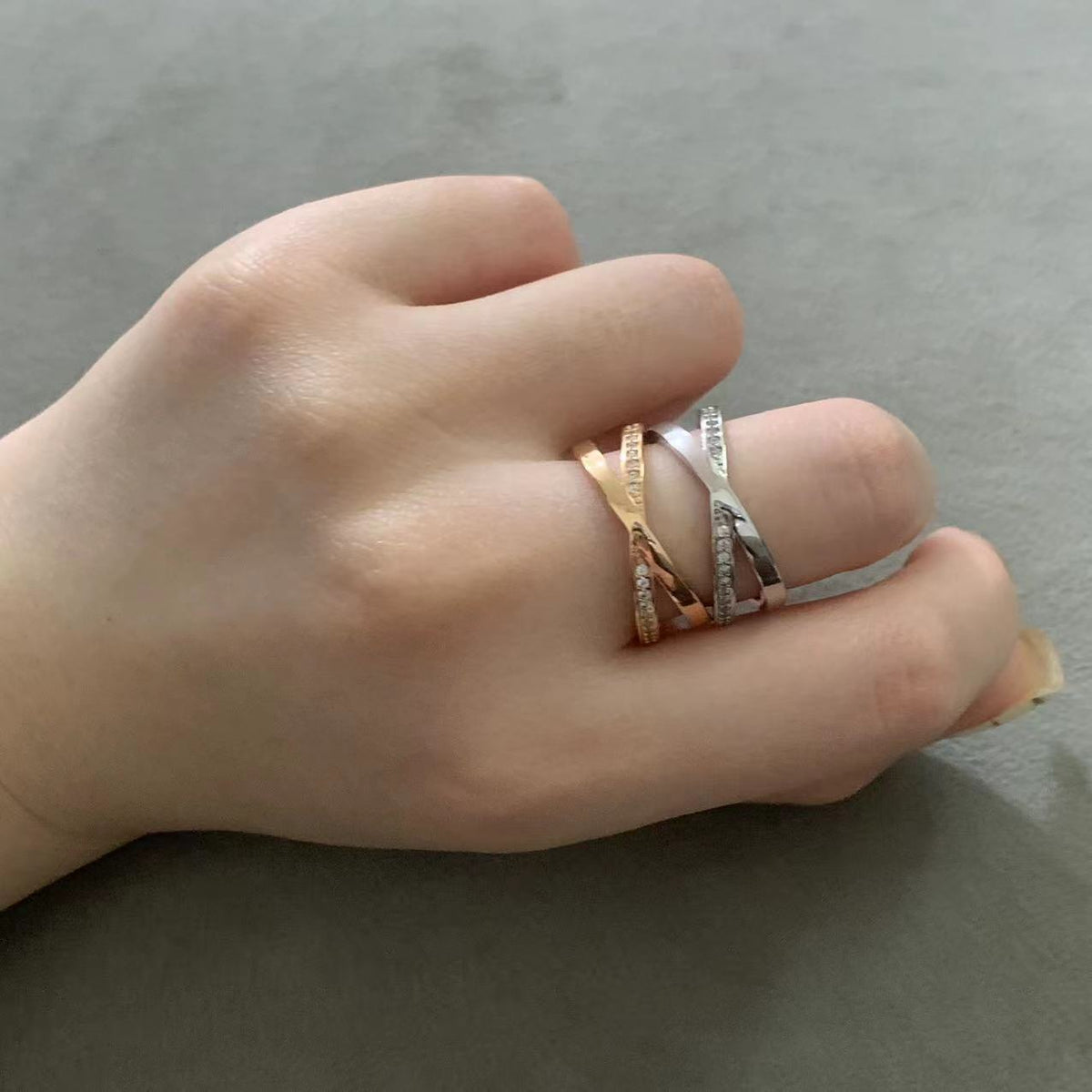 [Resenara Jewelry]ATLAS X DIAMOND RING